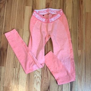 Pink gym shark flex leggings